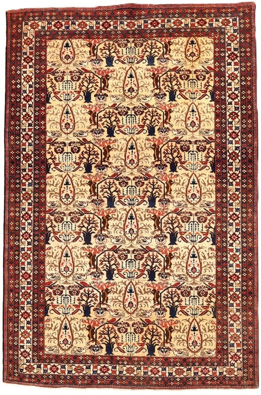 Perserteppich Aserbaidschan 254 x 169 cm Wolle handgeknüpft