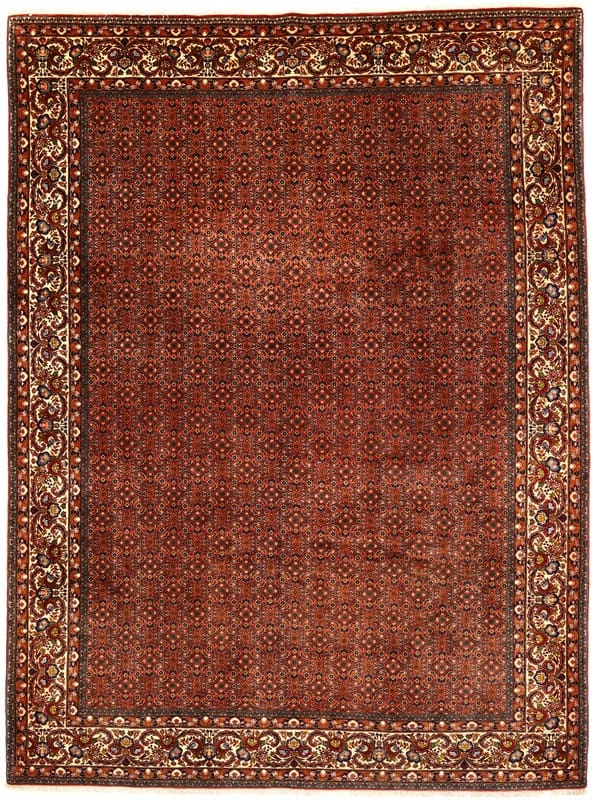 Perserteppich Bidjar 343 x 257 cm Wolle handgeknüpft rot/orange