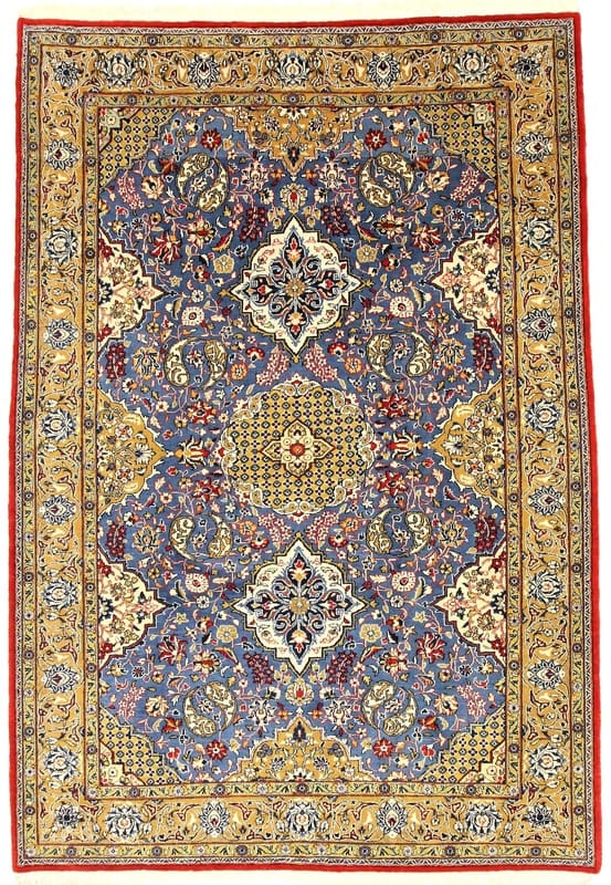 Perserteppich Ghom 309 x 212 cm Wolle handgeknüpft multifarbig H1