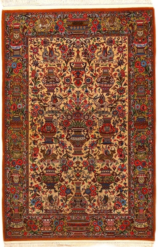 Perserteppich Ghom Abbas Nemati 158 x 100 cm Seide handgeknüpft