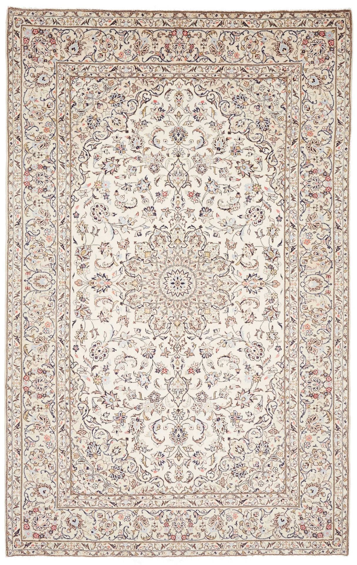 Perserteppich Kashan 195 x 305 cm Schurwolle handgeknüpft hochwertig