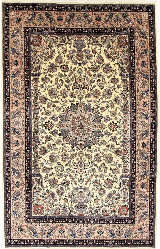 Perserteppich Mashad 283 x 197 cm Wolle handgeknüpft elegant H1