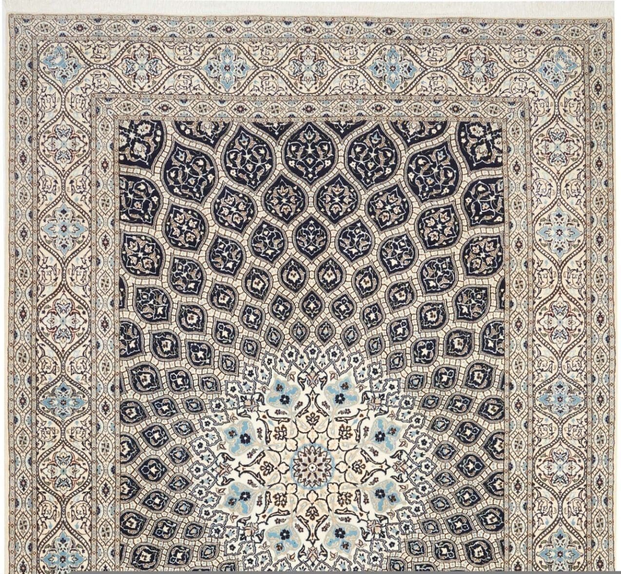 Perserteppich Nain 213 x 311 cm Schurwolle handgeknüpft exklusiv