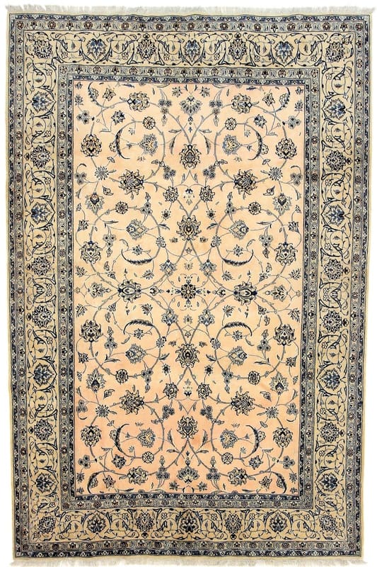 Perserteppich Nain 295 x 195 cm Wolle & Seide handgeknüpft H1