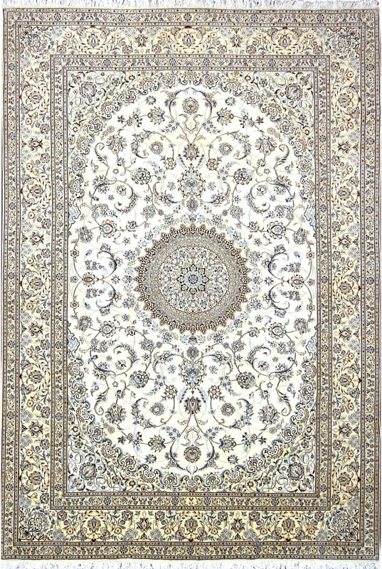 Perserteppich Nain 6La 365 x 247 cm Wolle & Seide handgeknüpft H1