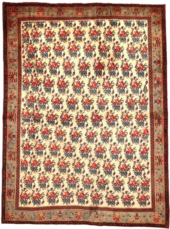 Perserteppich Afshar 249 x 184 cm Wolle handgeknüpft Unikat H1