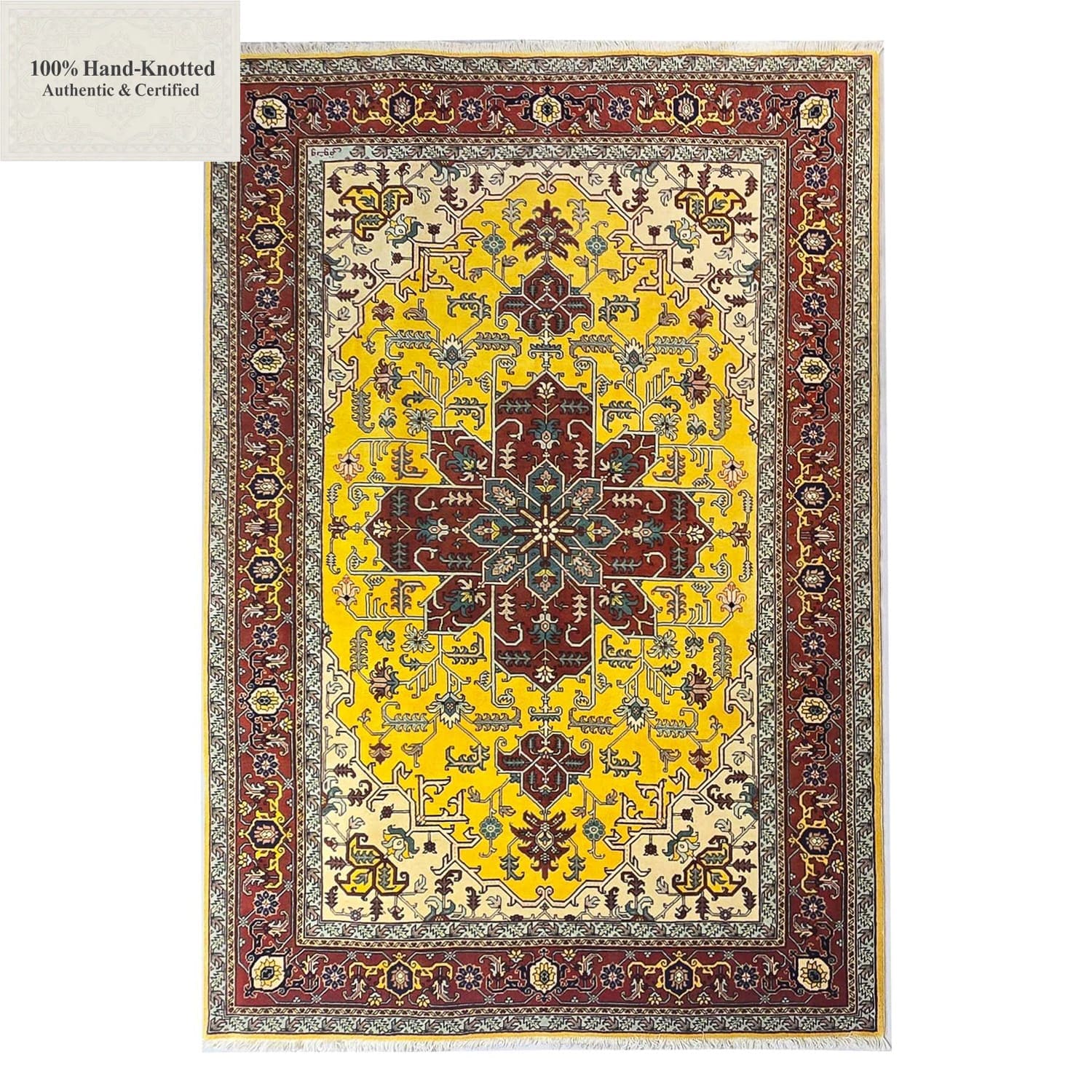 Perserteppich Ardabil 600 x 400 cm Schurwolle handgeknüpft Gold