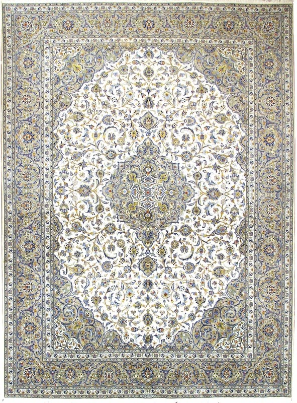 Perserteppich Kashan 426 x 307 cm Wolle handgeknüpft neu