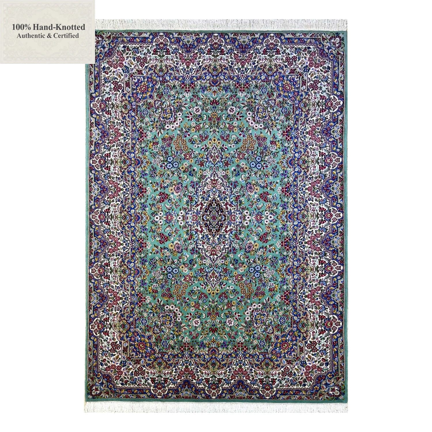 Perserteppich Kerman 307 x 202 cm Wolle handgeknüpft H1