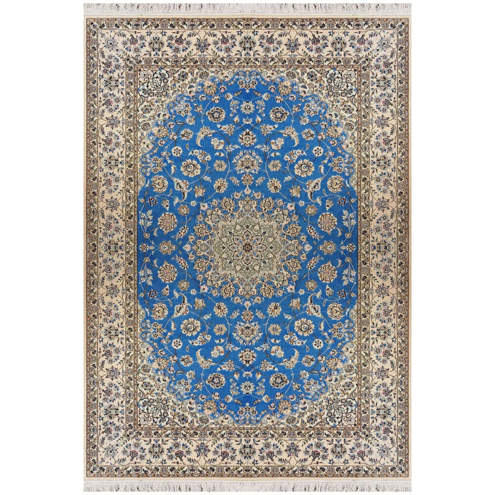 Perserteppich Nain 160 x 235 cm Seide handgeknüpft Latsch-Design