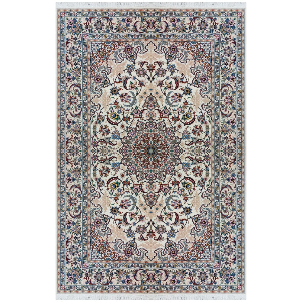 Perserteppich Nain 210 x 320 cm Wolle & Seide handgeknüpft neu