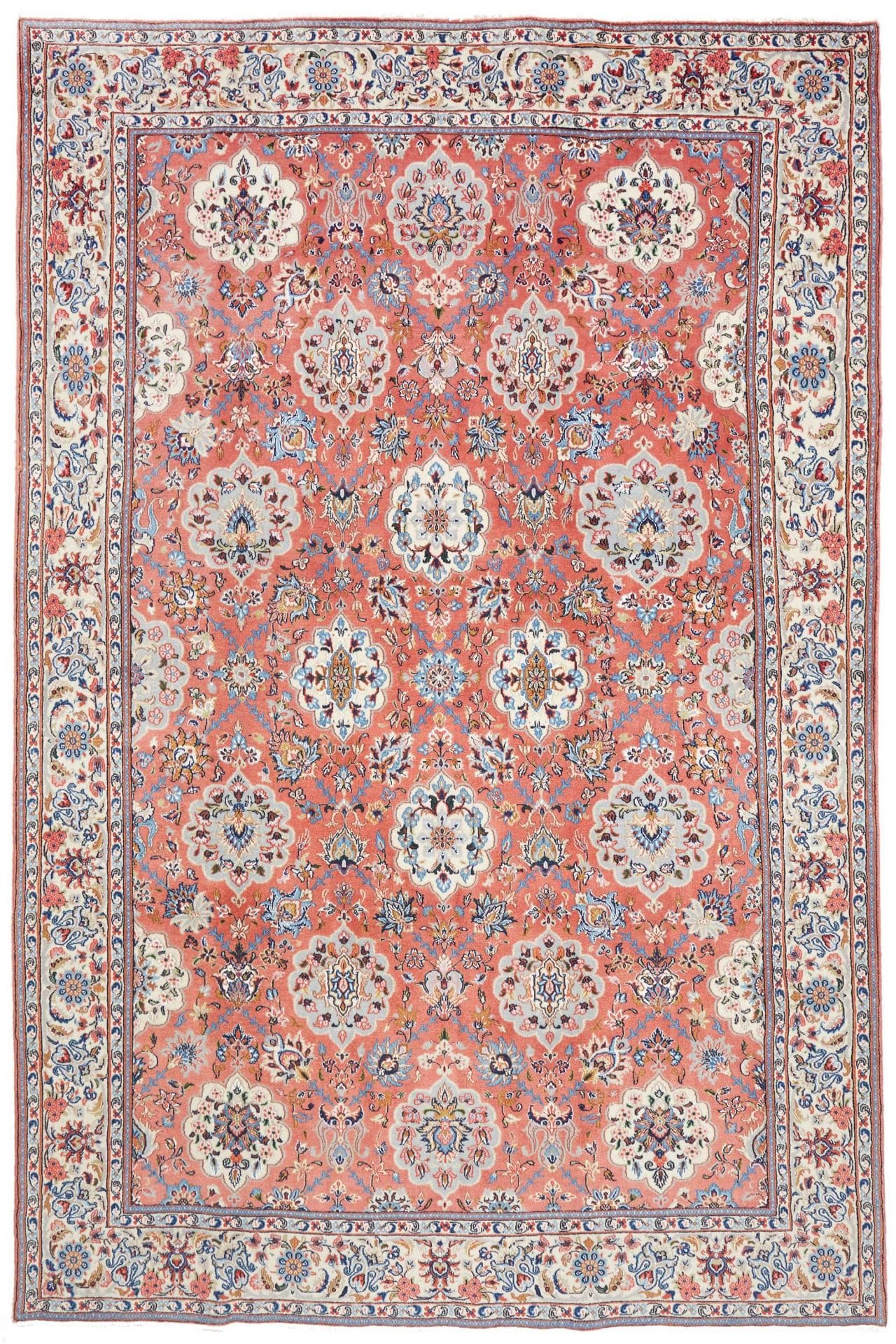 Perserteppich Sarough 197 x 299 cm Schurwolle handgeknüpft exklusiv H1