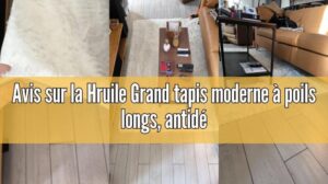 Bewertung des Hruile großen modernen Teppichs mit langen Fasern, rutschfest, weich im Griff, aus Kunstpelz