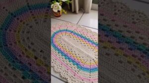 Crochê • Mädchenzimmer Teppich 💗 #häkelei #handwerk #crochê #kunst #handgemacht