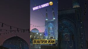 Der einzigartige Sonnenuntergang in der Wüstenstadt Yazd, IRAN #Wanderung #gehmitmir