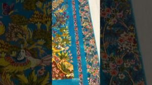Eleganter halbhandgefertigter Kashan-Teppich | Vogel- und Blumenparadies-Design | Feine Kunsthandwerk