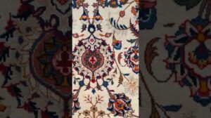 Floraler 8'10" x 13'3” Kashan-Teppich