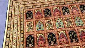 Handgeknüpfter 7x10 Beiger Bakhtiari Perserteppich aus Wolle