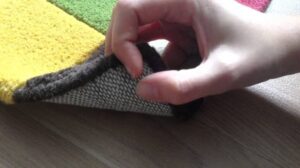 Mehrfarbiger Wollteppich Love von Ligne Pure