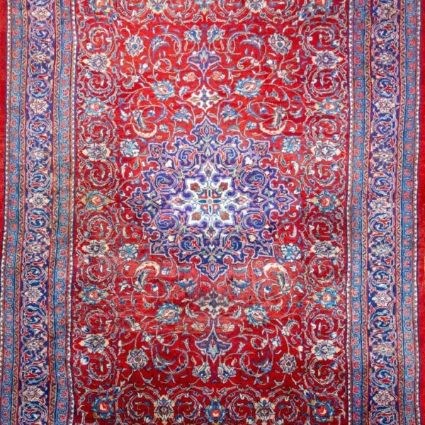 Handgeknüpfter Sarough Mahal 355 x 228 cm Bio-Wolle Vintage Perserteppich 1960-1980 W1(#452)