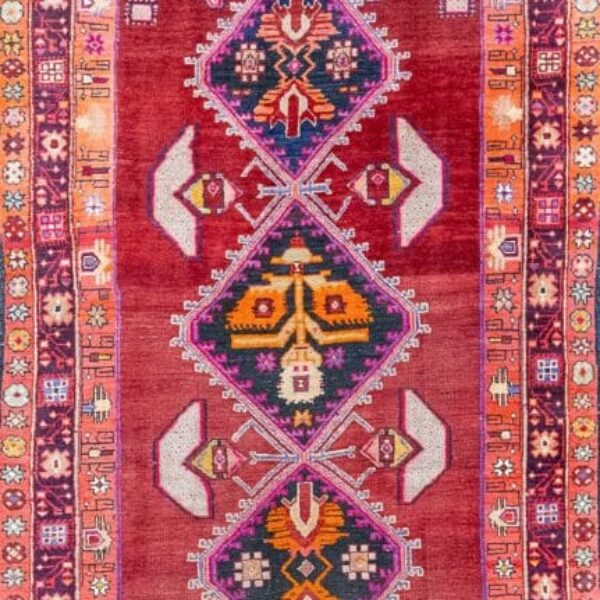 300x120cm Handgeknüpfter Orientteppich Läufer W1(#456) Russischer Kazak 300x120cm