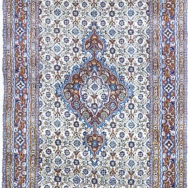 (Verkauft) 293x82cm Handgeknüpfter Perserteppich W1(#459) Moud Läufer