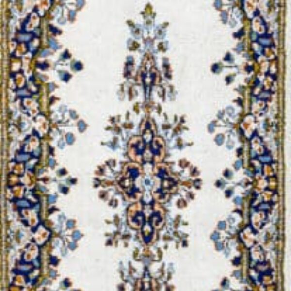 340x72cm Handgeknüpfter Kerman Perserteppich Läufer W1(#465)