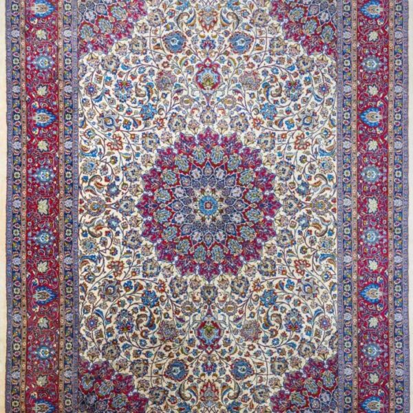 357x246cm Handgeknüpfter Täbriz Perserteppich W1(#467)
