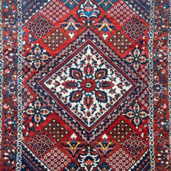 220x140cm Bachtiar (Bakhtiari) Handgeknüpfter Perserteppich W1(#472) zeitloses Design