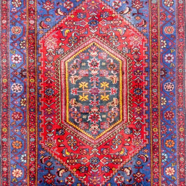 198x139cm Hamadan Handgeknüpfter Perserteppich W1(#474)