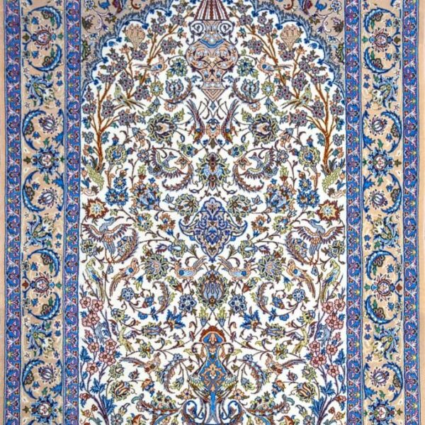 Unikat Neuwertig 165x110cm Isfahan (Esfahan) Handgeknüpfter 810000 Knoten/Quadratmeter Original historisch 1970er Produktion Perserteppich W1(#480)
