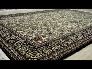 Teppich Kerman Beige-Blau Barock