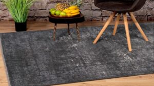 Vintage-Fransen-Teppich im Salon-Stil