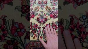 #vintage #original #handgeknüpft #Qom Premium Qualität Korkwolle #persischer Teppich 50 Raj 208X142cm #iran