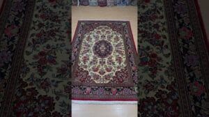 „#tapispersans #qom #vintage aus Wolle Kork von #qualite #premium #tapisoriental 208x142cm“