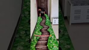 3D Ozean Landhaus Rutschfeste Tapete Moderner Stil Wohnraum Dekoration Für Flur Wohnzimmer