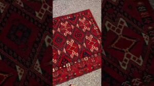 Antiker Turkmenischer Beshir Chuval: Najib Galerie - Antike Turkmenische Teppiche #antikeTeppiche #Teppich