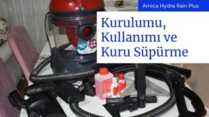Arnica Hydra Rain Plus Teppichreinigungsmaschine Installation, Nutzung und Trockenreinigung