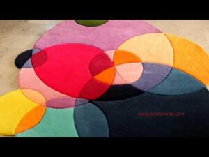 Farbiger moderner Teppich - Bestellter Teppich Code 2354