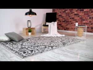 Graue klassische Teppich - Kashan König Kollektion