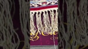 Grüner Isfahan-Teppich wird entstaubt | ASMR