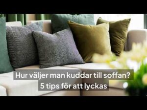 Hur wählt man Kissen für das Sofa? 5 Tipps für den Erfolg