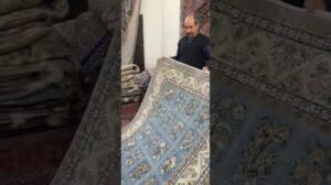 Ispahan Seiden-Wollteppich #Homedecor #Wollseide handgewebter Teppich #Perserteppich #handgeknoteter Ispahan Seiden-Wollteppich