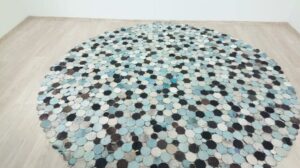 Kussteppich Circle Multi Blue 250 cm Kare Design