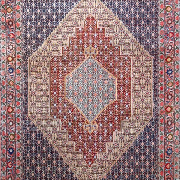 298x205cm Handgeknüpfter echter iranischer Senneh Bidjar Perserteppich - Fischmuster Mahi Bidjar W1(#220)