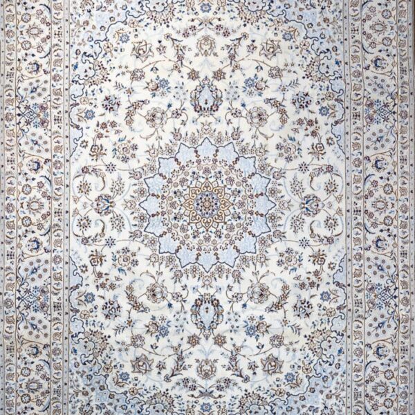 355x255cm Nain 9La mit Seide Handgeknüpfter Perserteppich W1(#493)