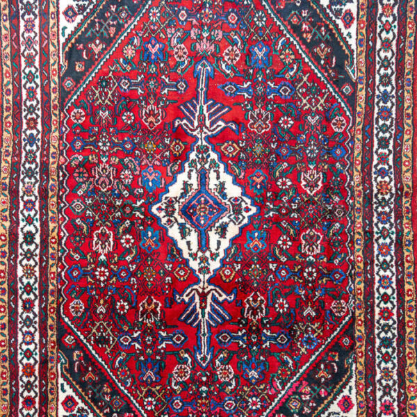 277x190cm Hamadan Handgeknüpfter Perserteppich W1(#497)