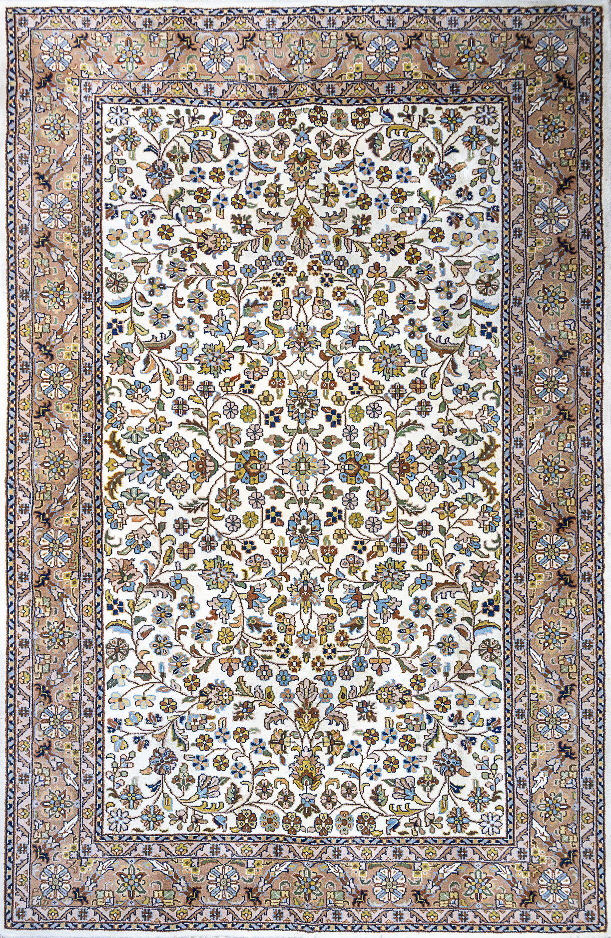 302x200 Indo Isfahan Handgeknüpfter Orientteppich W1(#498)