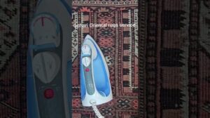 Restaurierung eines antiken afghanischen Baluch-Teppichs