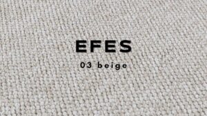 Woll-Effekt gewebter Teppich beige EFES 03 | Toutapis
